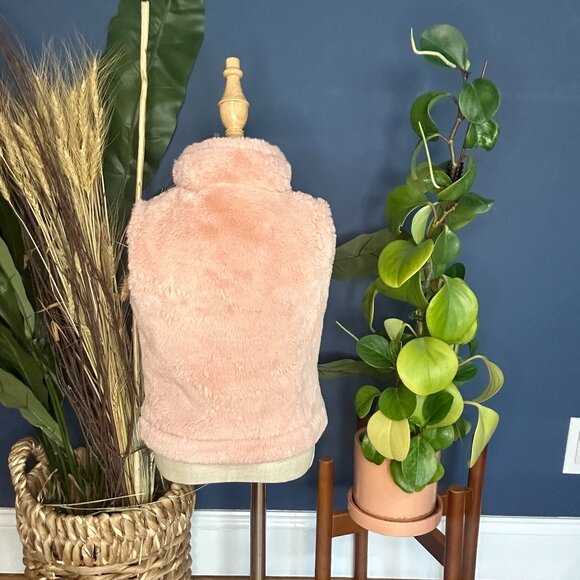 Girls Zip Up Fur Vest 24M - Picture 3 of 3